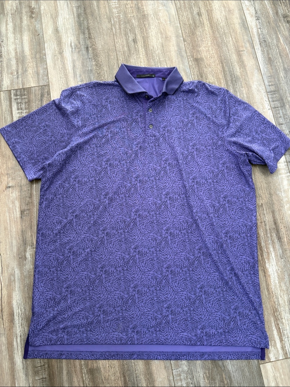 Greyson Purple Golf Polo XL